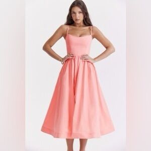 Pink Spaghetti Strap Dress